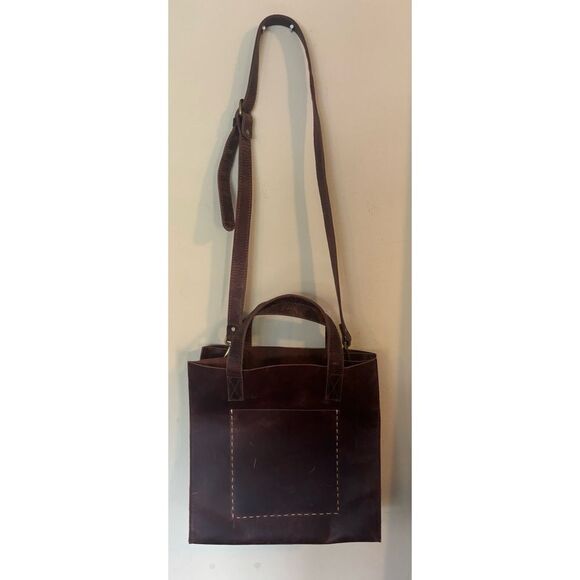 SUGARBOO & CO. Distressed oiled large tote in Cognac - Picture 7 of 8